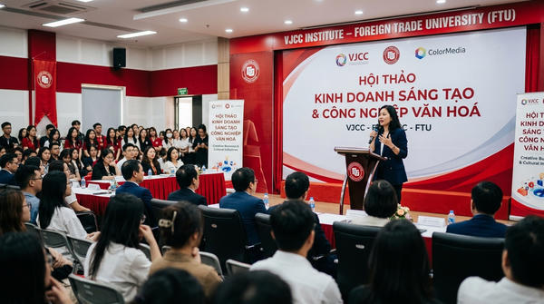 Dấu ấn ColorMedia tại hội thảo Kinh doanh sáng tạo & Công nghiệp văn hoá do Viện VJCC – Đại học Ngoại thương tổ chức